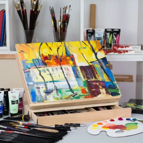 Stolni Štafelaj Sa Ladicom - Fine Art Shop