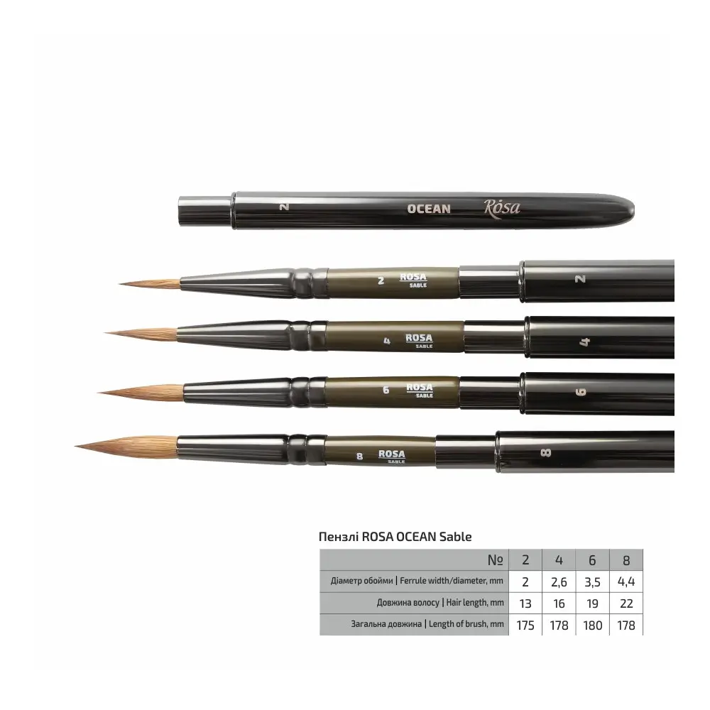 Synthetic flat brush snow 1098f long handle - Fine Art Shop