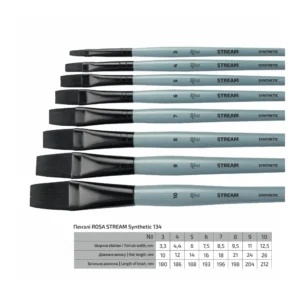 Synthetic flat brush snow 1098f long handle - Fine Art Shop