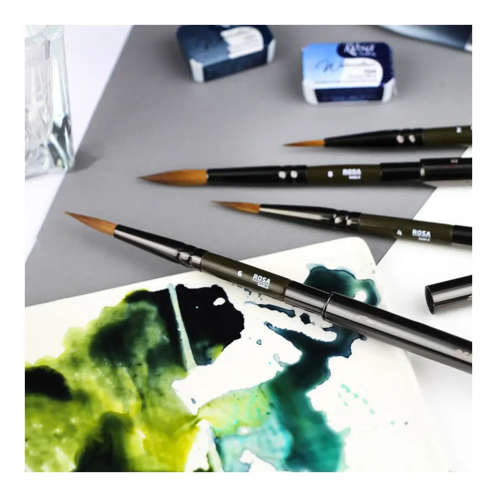 Synthetic flat brush snow 1098f long handle - Fine Art Shop