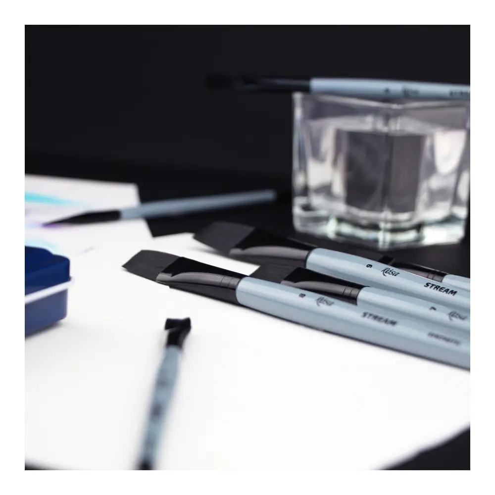 Synthetic flat brush snow 1098f long handle - Fine Art Shop