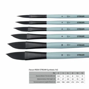 Synthetic flat brush snow 1098f long handle - Fine Art Shop